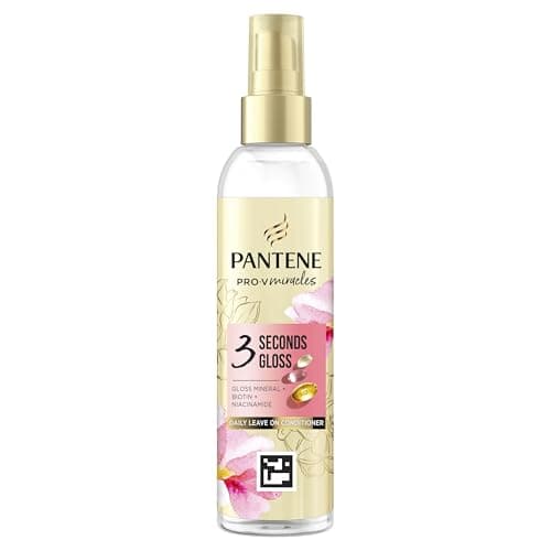Image of Pantene Biotin Leave In Conditioner for Coloured Hair, 145ml, Colour Hair Gloss, Hydrating Conditioner