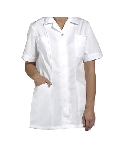 Image of Skywear T70 Healthcare Beauty Tunics Woman Girls Ladies Tops Office Uniform Shirts Top, White, 8