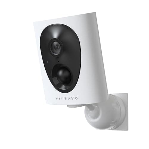 Image of VIRTAVO VF1 Security Camera Outdoor Wireless, 2K Starlight Colour Night Vision, Wire-Free Rechargeable Battery CCTV Camera, No Monthly Fee, PIR Motion Detection, Siren & Two-Way Talk