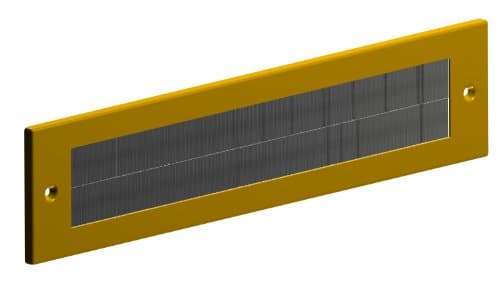Image of Letter Box Cover Draught Excluder For Internal Use - Gold Finish