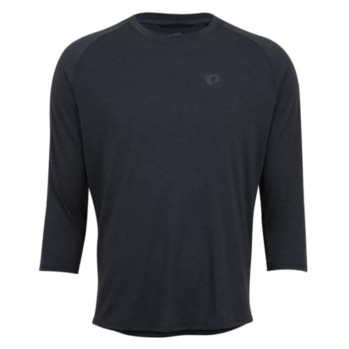 Image of PEARL IZUMI Men's Canyon Merino 3/4 Sleeve Jersey, Moisture-Wicking Short Sleeve Bike Jersey, Standard Fit for Cycling, Phantom, S
