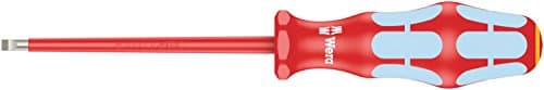 Image of Wera 05022731001 0.8 x 4 x 100 mm 3160i VDE Insulated Screwdriver for Slotted Screws - Silver