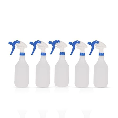 Image of 5 x Complete Pack Of 750ml Blue Coloured Hand Trigger Spray Bottles for Cleaning, Gardening and Feeding, Industrial & Domestic (5, Blue)