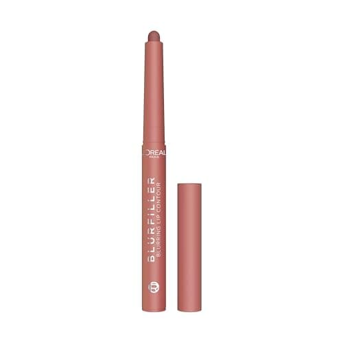 Image of L’Oréal Paris Blurfiller Blurring Lip Contour Lip Liner, Soft‑Focus Effect, Bigger‑Looking Lips, Shapes & Contours, Matte Finish, Effortless shape & Contour, 485 Nude Espresso