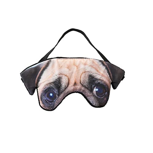 Image of 3D Cute Animal Funny Sleep Eye Mask for Kids Girls Men Women, Soft Plush Dog Blindfold Sleeping Mask for Plane Travel Yoga Office Snap Nap Eye Cover Eyeshade