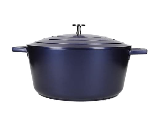 Image of MasterClass Cast Aluminium Casserole Dish, Blue, 28cm/5Litre, Gift Boxed