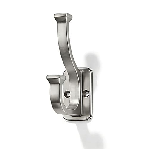 Image of CABDM 3 Pack Satin Nickel Coat Hooks, a Powerful Load-Bearing Coat Hook, is Suitable for wardrobes/Entrance Halls/bedrooms/bathrooms. Modern and Simple zinc Alloy Hooks