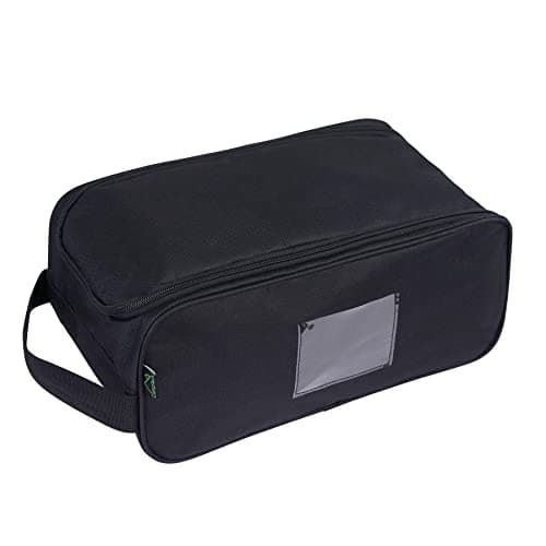 Image of CampTeck U7237 Polyester Unisex Shoe Bag - Sports Boot holder, Football Boot bag, Golf Shoe Bag, Rugby Boot Bag, Trainer Bag - Black