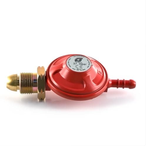 Image of JD Brands Propane Gas Regulator 37mbar – POL Screw-On Type (1.5kg/h) | For POL Threaded Calor & Flogas Propane Bottles – BBQs & Outdoor Use