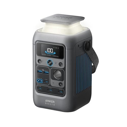 Image of Anker SOLIX C300 DC Portable Power Station & Power Bank, 288Wh LiFePO4 Battery, 300W Solar Generator, for Camping, Outdoors, Travel & Emergency (No Wall Adapter Included)