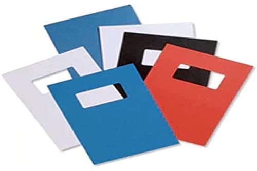 Image of Rexel Acco 250 GSM A4 Leatherboard Window Binding Covers - White (Pack of 50)