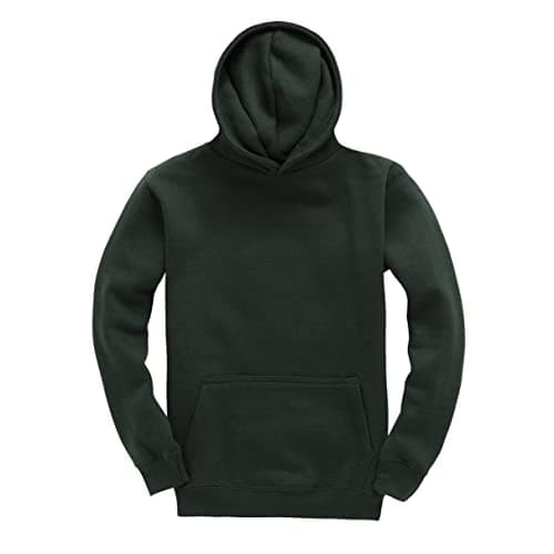 Image of D&H CLOTHING UK Kids Children Pullover Hoodie Hooded Sweatshirt Boys Girls Unisex (12-13, Forest)