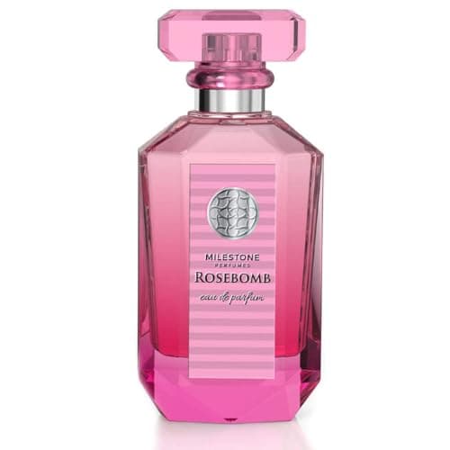 Image of MILESTONE Perfumes Rosebomb Red Intense Women’s Long-Lasting Eau de Parfum 100ML - Bold & Captivating Fragrance for Confident Women, Perfect for Day or Night Wear