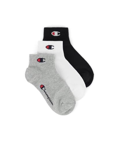 Image of Champion Unisex 3-Pack Socks, Quarter, Navy Blue