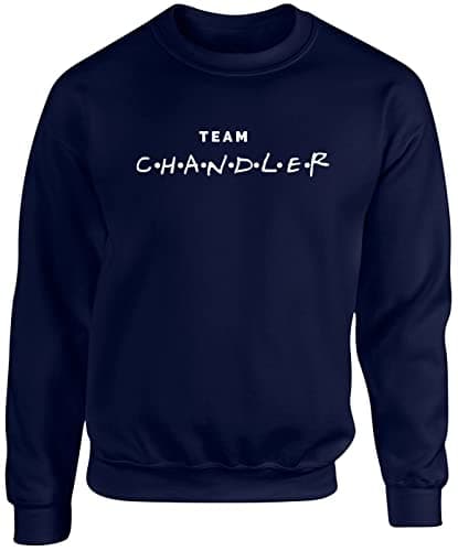 Image of Hippowarehouse Team Chandler Unisex Jumper Sweatshirt Pullover (Specific Size Guide in Description) Navy Blue