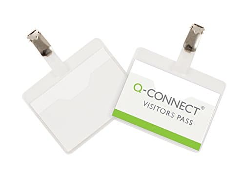 Image of Q-Connect KF01560 Visitor Badge 60x90mm (Pack of 25)