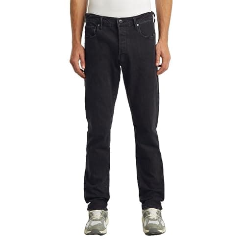 Image of G-STAR Men's 3301 Regular Tapered Jeans, BLACK (washed black 51003-D931-H890), 31W / 32L