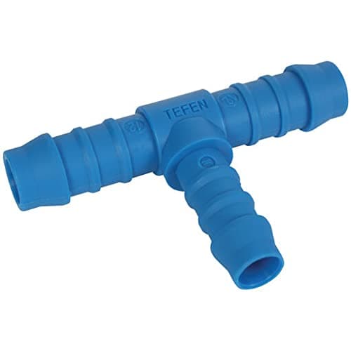 Image of 10mm - 8mm BARBED T PIECE REDUCER PLASTIC CONNECTOR FUEL AIR HOSE JOINER WATER OIL PIPE REPAIR