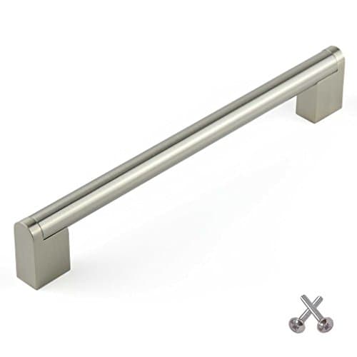 Image of Boss Bar Kitchen Cabinet Door Handle Cupboard Drawer Bedroom Furniture Handles Brushed Steel 128mm