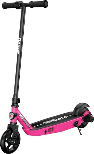 Image of Razor Power Core S80 Electric Scooter for Kids Age 8 and Up, Power Core High-Torque Hub Motor, Up to 10 mph, All-Steel Frame, Pink