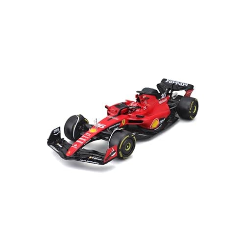 Image of Bburago Formula 1 FERRARI SF-23 LECLERC with HELMET 2023-1:18 Scale - Incredibly Detailed Die-Cast Replica Collectible F1 Race Car