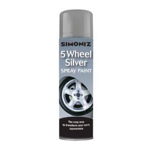Image of Simoniz 5 Wheel Steel Spray Paint 500ml - Silver