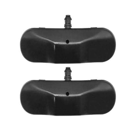 Image of Ollanoos 1 Pair Front Heated Windscreen Washer Nozzles Jet, Windshield Washer Jet Replacement for Audi TT MK2 A1 8X A4 B8 Q3 MK1 Q5 8R Q7 4L Replaces 8J0955988 8 J0 955 988