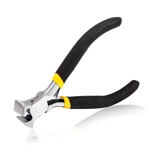 Image of SPEEDWOX End Cutting Pliers End Nippers Long Reach 4 Inches Mini End Cutters Fine Precision Professional Wire Cutter with Damping Handles for Pulling Nails Brads