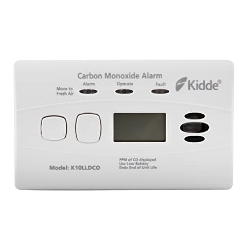 Image of Kidde 10LLDCO Ten Year Life Digital Display Carbon Monoxide Alarm with Sealed Lithium Battery