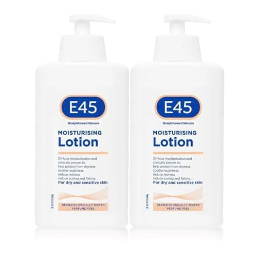 Image of E45 Dermatological Moisturising Lotion, 500 ml x 2