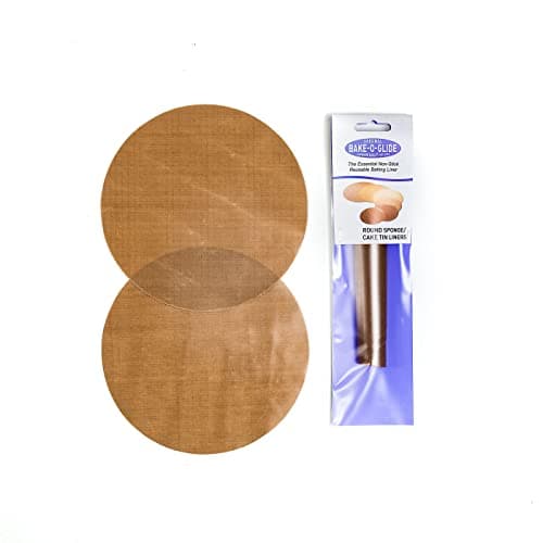 Image of Bake-O-Glide Multigrade Sponge Tin Liners, 2 Pack of Pre-Cut Circles, 10" / 250mm, Brown