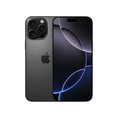 Image of Apple iPhone 16 Pro Max 512 GB: 5G Mobile phone with Apple Intelligence, Camera Control, A18 Pro Chip and a Huge Leap in Battery Life. Works with AirPods; Black Titanium