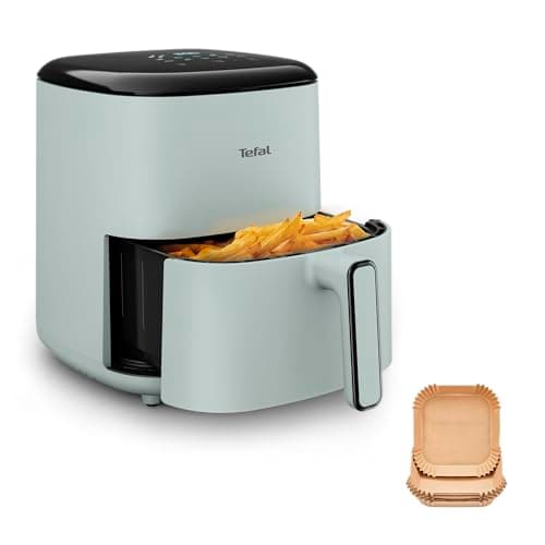 Image of Tefal Easy Fry Max Air Fryer, 5 L Capacity, 6 portions, Healthy frying, Saves Time and Energy, Digital Control Panel, 10 Auto Cooking Programs, Pop Eucalyptus - EY2454G0