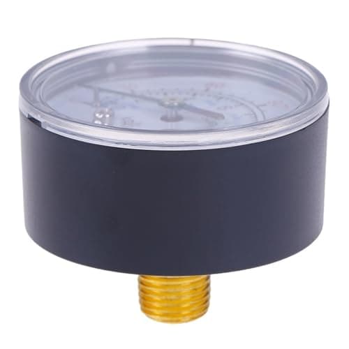Image of Air pressure gauge 13mm 1/4 bsp thread double scale for air compressor