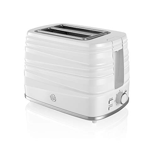 Image of Swan, ST31050WN, 2 Slice Symphony Toaster, High Gloss and Matt Finish, 930 Watt, White