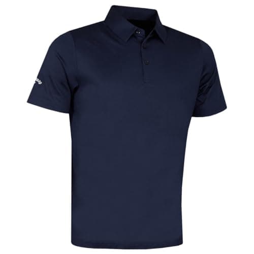 Image of Callaway Golf Mens Swingtech Solid Polo Shirt - Peacoat - M