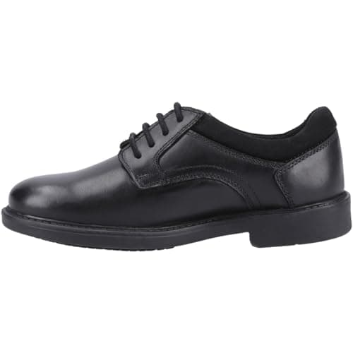 Image of Hush Puppies Boys Tommy Senior Shoe, Black, 6 UK