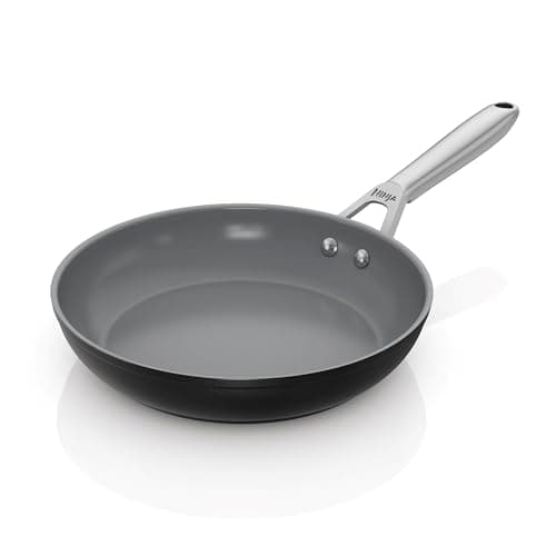 Image of Ninja ZEROSTICK Ceramic Pro 24 cm Frying Pan, Scratch Resistant, Made PTFE-Free, All Hob Compatible, Black, CW30024UK
