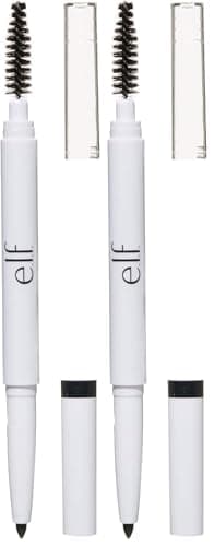 Image of e.l.f. Instant Lift Brow Pencil, Dual-Sided, Precise, Fine Tip, Shapes, Defines, Fills Brows, Contours, Combs, Tames, Auburn 0.18g (Pack of 2)