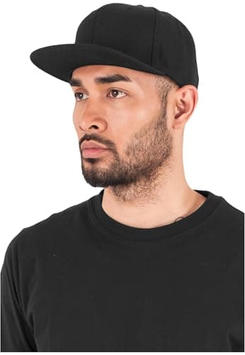 Image of Flexfit Unisex-Adult Classic Snapback Baseball Cap, blk/blk, Kids