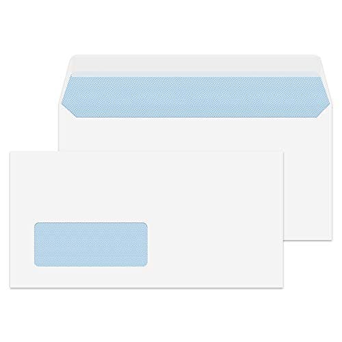 Image of Blake Purely Everyday DL 110 x 220 mm 100 gsm Wallet Peel and Seal Window Envelopes (23884) White - Pack of 500