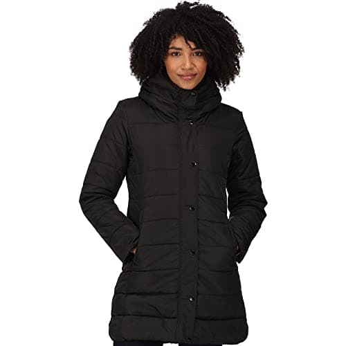Image of Regatta Women's Pamelina Baffled Quilted Jackets, Black, 8 UK