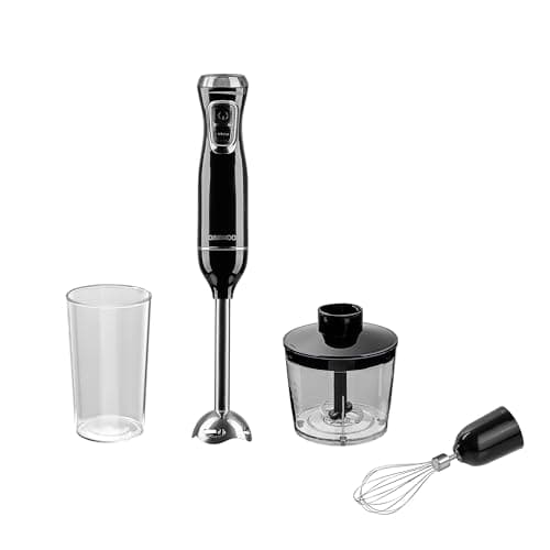 Image of Daewoo Hand Held Blender Set With Whisk, Chopper And Jug, Turbo Boost, 2 Speed Controls, Stainless Steel Blades
