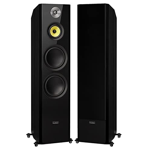 Image of Fluance Signature HiFi 3-Way Floorstanding Tower Speakers with Dual 8" Woofers for 2-Channel Stereo Listening or Home Theater System - Black Ash/Pair (HFF)