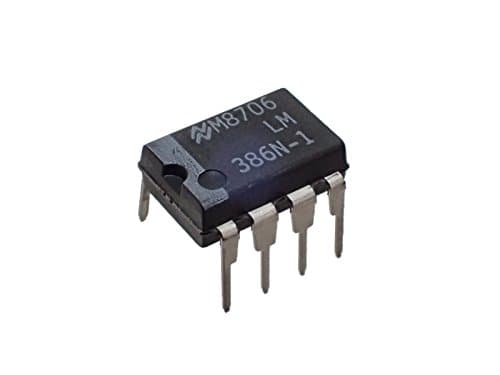 Image of TEXAS INSTRUMENTS LM386N-1/NOPB Audio Power Amplifier, AB, 1 Channel, 325 mW, 4V to 12V, DIP, 8 Pins (10 pieces)
