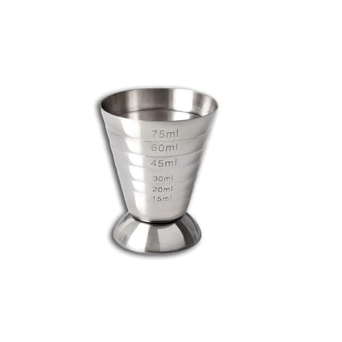 Image of 75ml Jigger Bar Craft Dual Spirit Measure Cup Stainless Steel for Bar Party Wine Cocktail Drink Shaker Silver