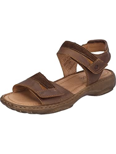 Image of Josef Seibel Women's Debra 19 Sling Back Sandals, Brown Castagne Kombi 322, 6 UK