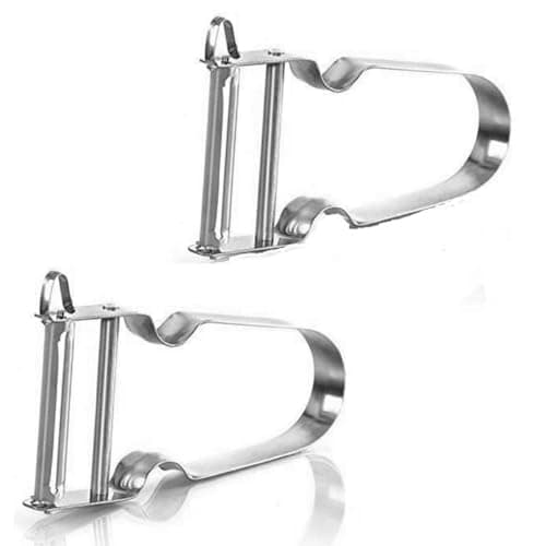 Image of 2-Pack Stainless Steel Easy Peeler – French Potato Peeler, Vegetable & Fruit Peeler, Razor-Sharp Blades