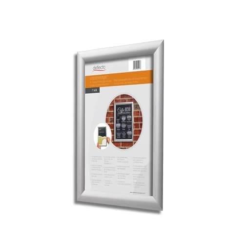 Image of Deflecto Pack 5 x A4 size with a 25mm Profile Water Resistant Snap frame - Silver