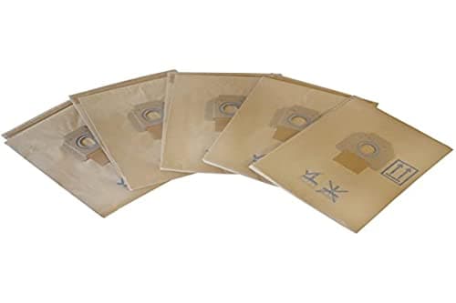 Image of Nilfisk Pack of 5 Beige Filter Bags for ATTIX 7 / ATTIX Dust Class M/ATTIX 40-OM PC TYPE22 / ATTIX 791-2M/B1 Vacuum Cleaner Accessories 302001484